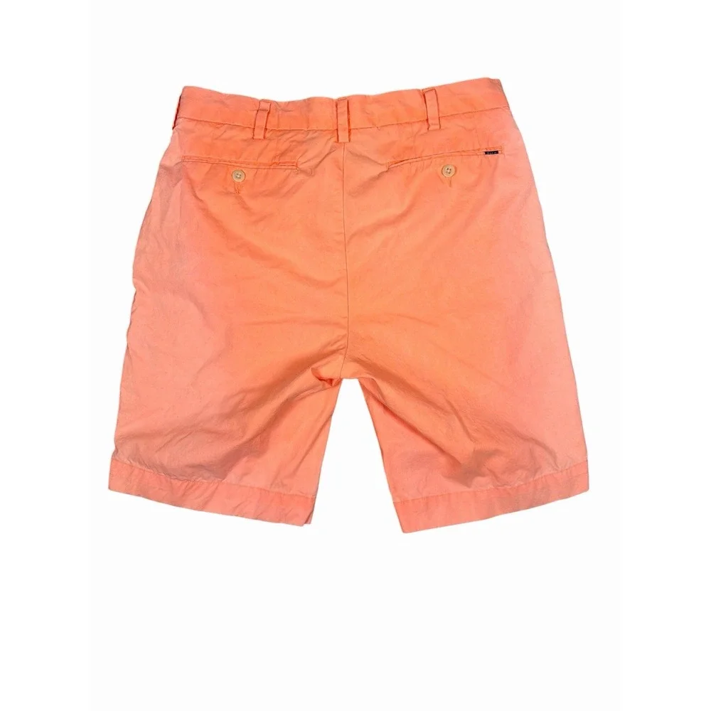 Polo Ralph Lauren Mens 31 Orange Pima Cotton Chino Shorts Classic Fit Preppy